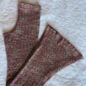 Urban Outfitters Flared Leggings Colorful Knit